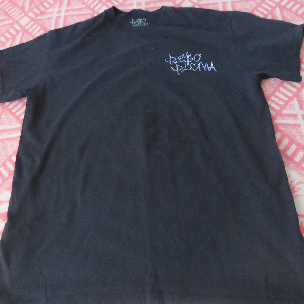 Peso Pluma Official Merch Spider Tee Adult Size M Streetwear Black T-Shirt